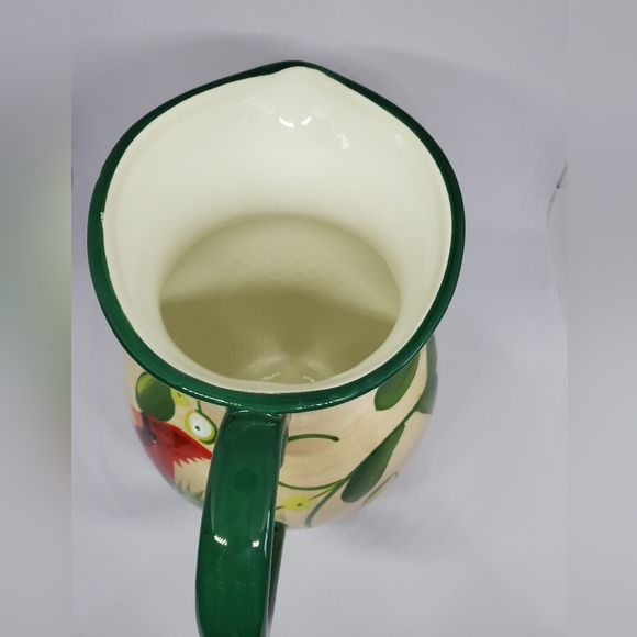 Discontinued Paula Deen "Home For The Holidays" Pitcher. 80 oz, Hand-painted - Picture 9 of 14